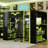 Full Size Wood Loft Bed with Power Outlet, USB/Type-C Ports, Cable Management & RGB Light, Kids Study & Sleep Bunk, Green-507367748