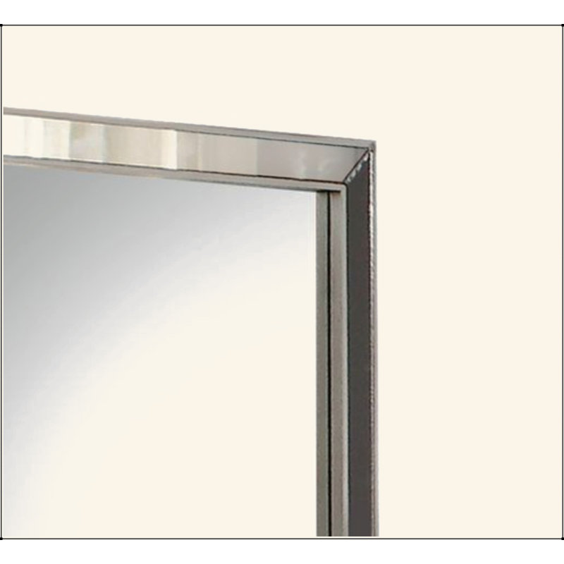 Miroir à finition platine