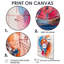 Orange, rose, luxueux, montres II - art mural, salon-2062121967-2062121939