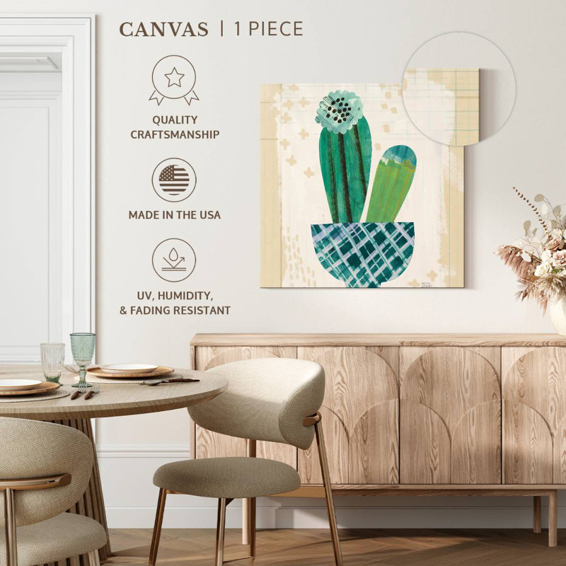 Harnek Collage Cactus III, H 16 po x l 16 po