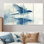 Oiseau hirondelle écrémant l'eau II - décoration murale oiseau - art mural moderne