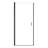 32" W X 72" H Semi - Pivot Shower Door Matte Black, 6Mm / , Zero Leakage, Multifunctional Shaft Door, 1/4"  6Mm  Tempered Glass, Space Saving, Magnetic Soft Close-129099977-129099978