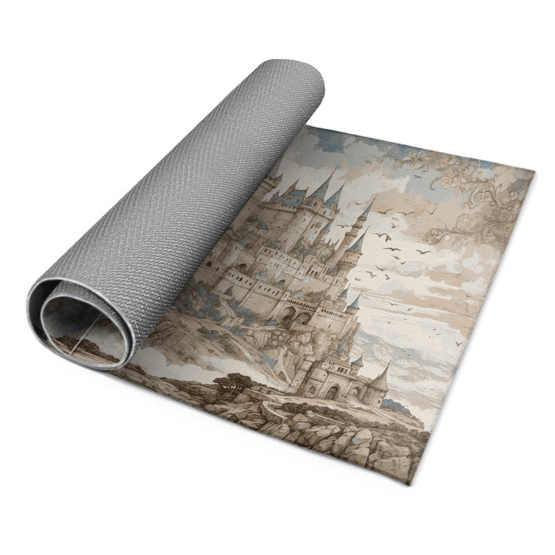 Tapis intérieur et extérieur Gilded Walls, Rectangulaire 2 pi x 3 pi