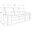 Canapé inclinable électrique 86 "avec ports USB Auroara-941180395