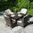 Axl 5 Piece Dining Set with Cushion