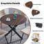 Ensemble repas rond à piédestal-384235872-384235875-384235876
