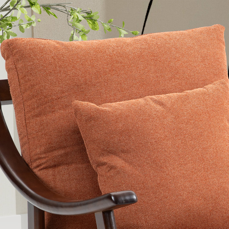 Chaise berçante moderne, Brun