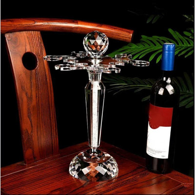 360° Rotatable Diamond Crystal Wine Rack by Mercer41