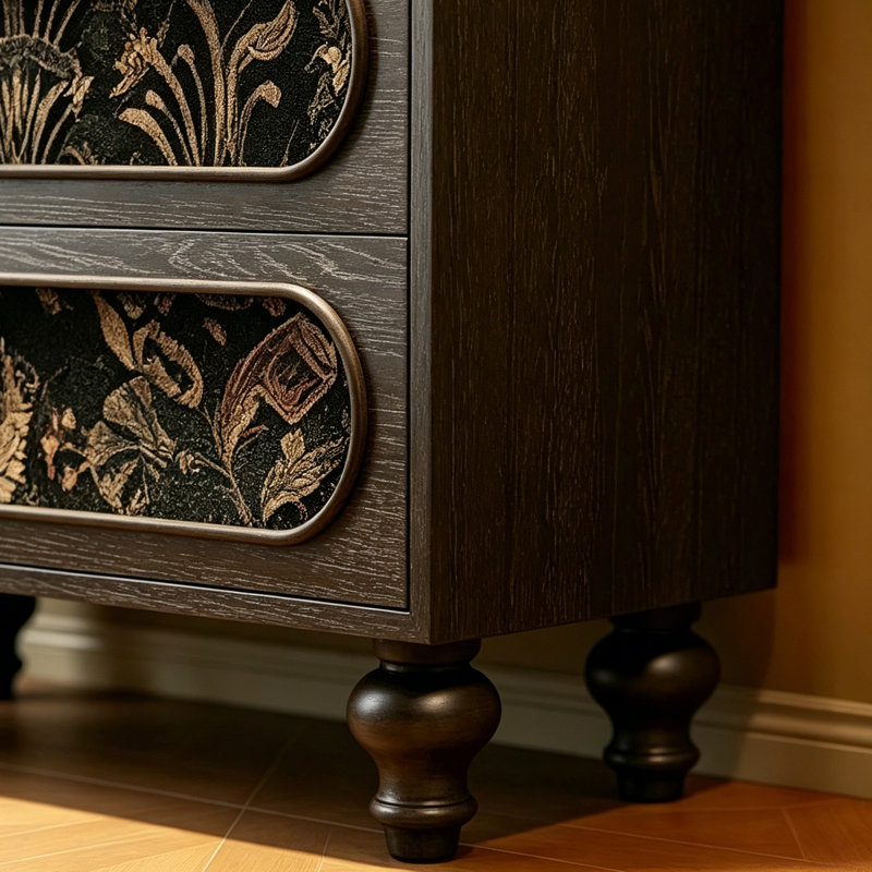 Armoire de rangement 5 tiroirs Modern Floral