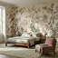 Papier peint floral oiseaux asiatique-571636431-571636429