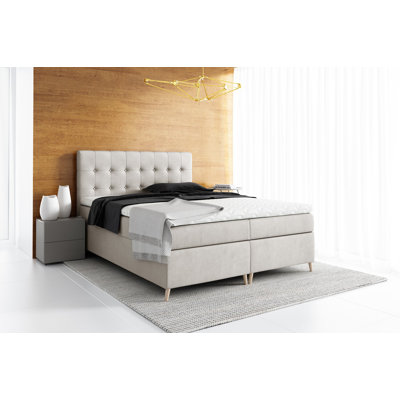 Boxspringbett Copeland mit Topper und Bettkasten