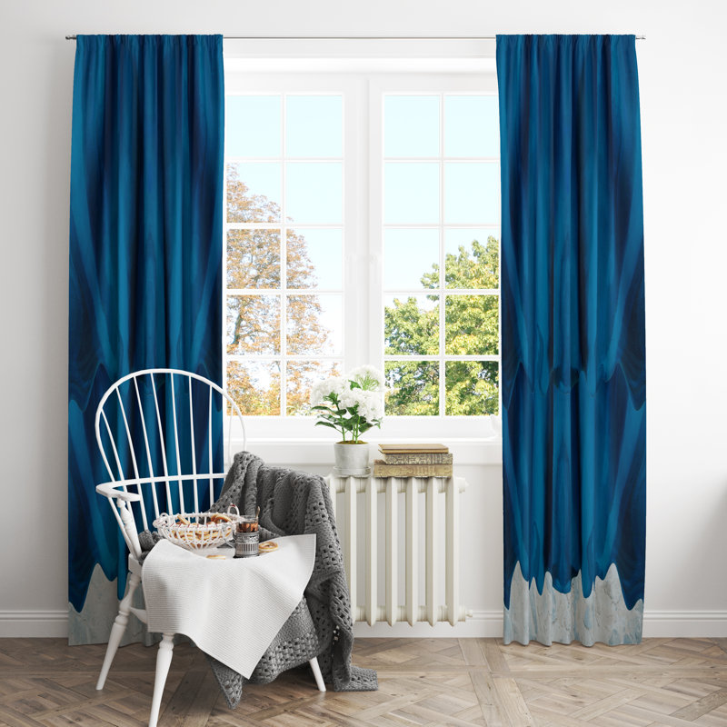 Semi Sheer Curtain Pair, 20" W x 52" L