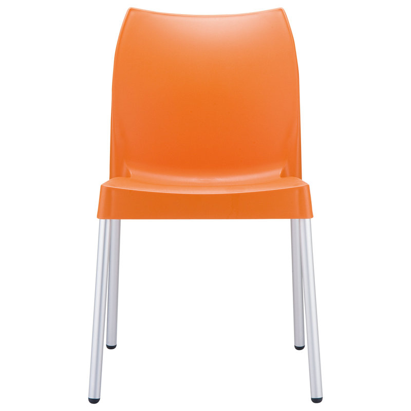 Chaise d'appoint empilable Goguen, Orange