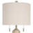 Travertine Elegance Table Lamp - Soft Gold