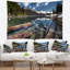 Tapisserie en polyester 3d enfoncé avec accessoires suspendus inclus-28489375