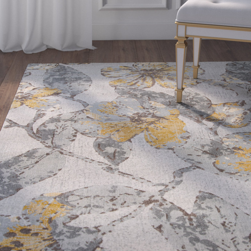 Oloran Floral Indoor Rug, Rectangle 9'3" x 12'6"
