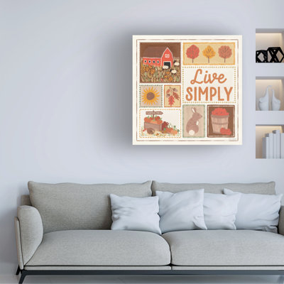 «Trademark Fine Art Laura Marshall Autumn Days VII», art mural sur toile