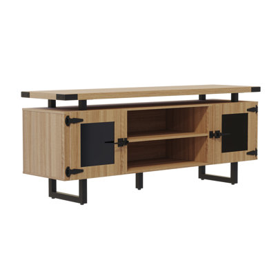 Mirella Low Wall Cabinet Glass Doors