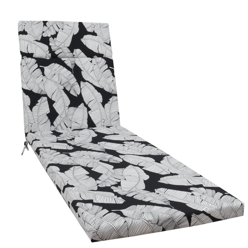 2 Pcs Poolside Chair Cushion , 75" X 22.8" 2", , Comfortable Sponge Filling, Fixed Ties, Simple Maintenance, Multicolor Options Chaise Lounge Cushions Pcs, 75"X22.8"X2", Water-Repellent Fabric, High