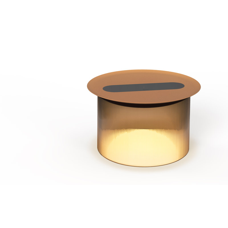 Carousel Table, Black, 6.9" H X 12" W X 12" D, Bronze