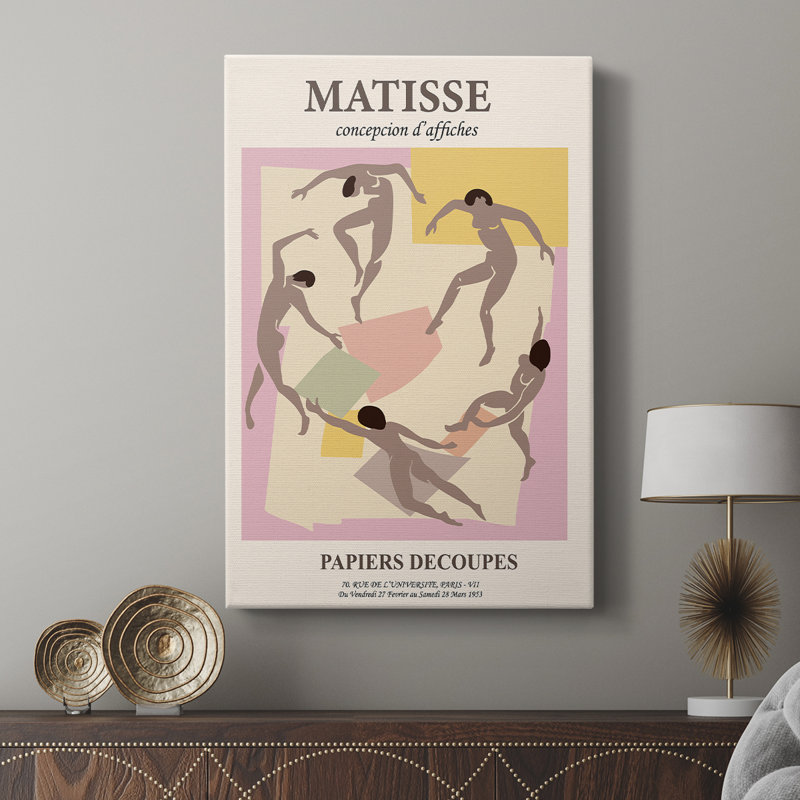 Matisse Cxxxi, reproduction d'art encadrée - Cavas, H 18 po x l 12 po