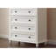 Commode décorative rustique blanche