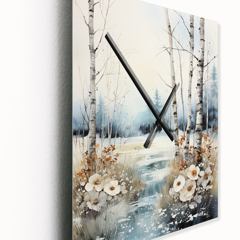 Jataiya - Horloges murales paysages, H 40 po x l 30 po x P 1 po
