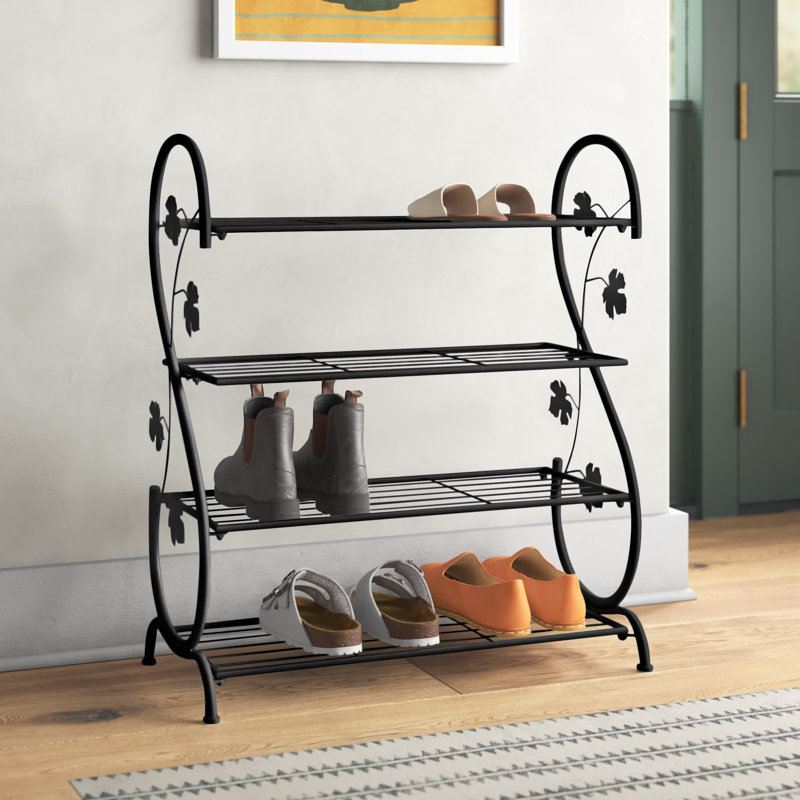15 Pair Shoe Rack, Black