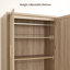 Armoire 70 po H 70,86 po en rotin d'inspiration bohémienne-2011644207