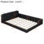 Lit plateforme ergonomique en similicuir avec 2 lampes de lecture-873400821
