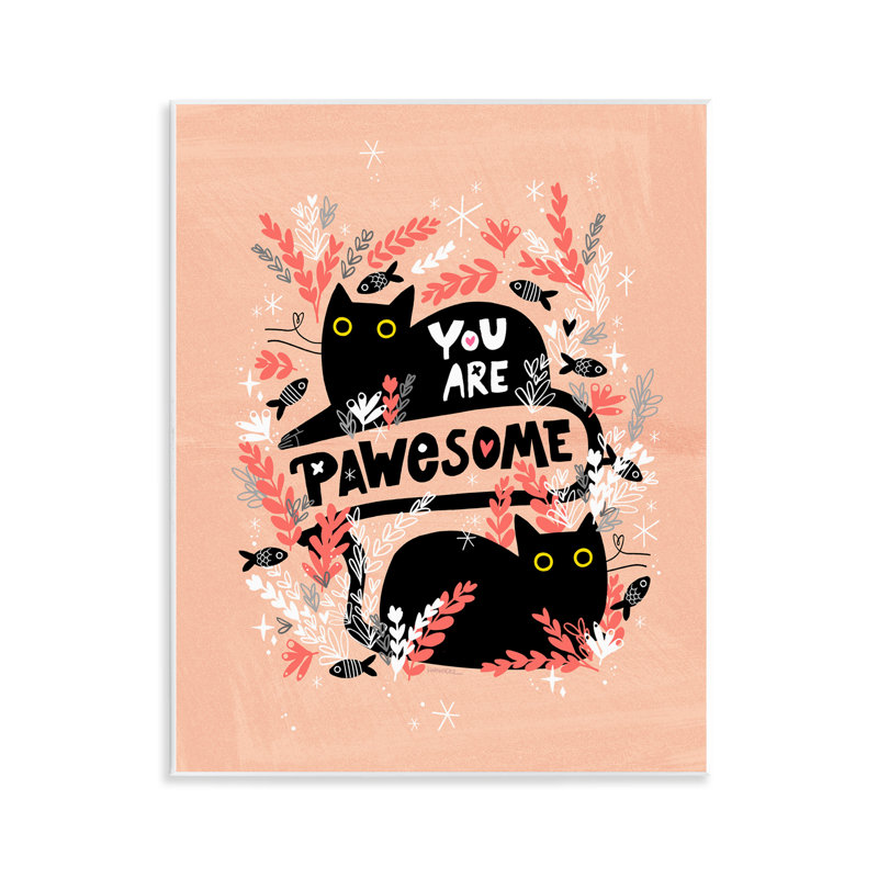 Art mural You You Pawesome Cats par Leeza Hernandez