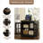 23.6" W Glass Door LED End Table with 2 Doors (Set of 2)-84788020-84788021