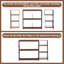80.6cm H Media Shelves