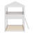 Wood Bunk Bed With Roof, Window, Guardrail-273623673