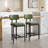 Modern Upholstered Counter Stool With Backrest, Beautiful Low Barstool For Kitchen Island, Bar And Counter-1691899667