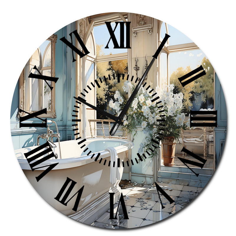 Horloge murale de salle de bain Reflections Of I - Bath & Laundry, Surdimensionné