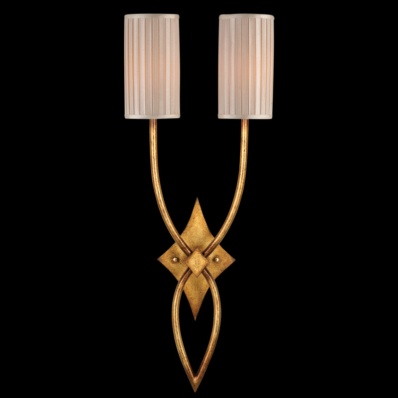 Portobello Road 2 - Light Armed Sconce, Doré