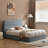 Upholstered Platform Bed with Hydraulic Lift Storage, Padded Headboard, No Box Spring Needed-2113087381-2113087379