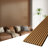 2Pcs 16''x104'' Wood Look Acoustic Wall Paneling,3D Sound proof Slat Wall Panels for Interior Wall Decor（23 sq.ft./Case）-102493866