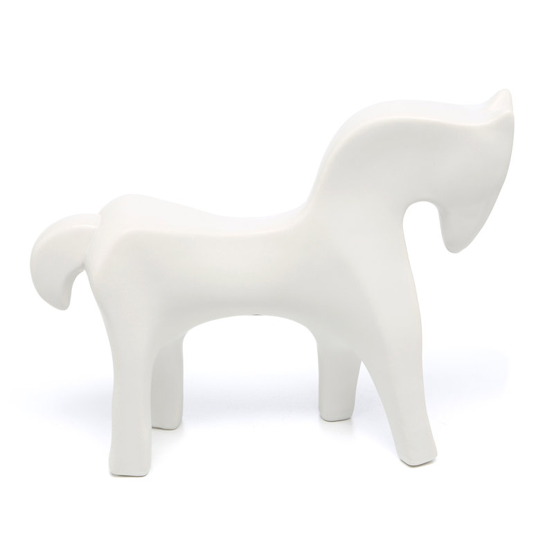 Horse-Matte White
