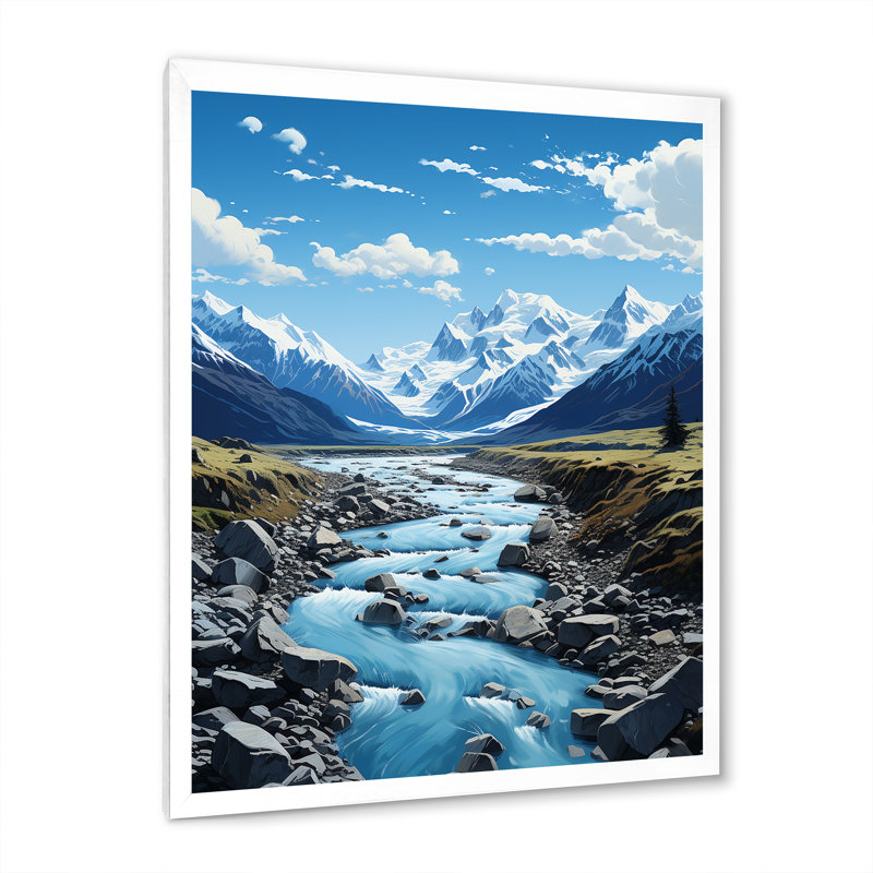 «Babetta Canada Kluane National Park I», reproduction sur toile, H 20 po x l 12 po x P 1 po, Cadre photo blanc