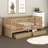 Kaenel Wood Daybed with Fence Guardrails and 2 Drawers-453630937