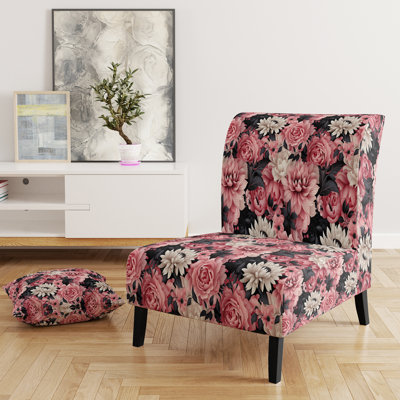 Fauteuil de chambre rembourré Pink Love Peony