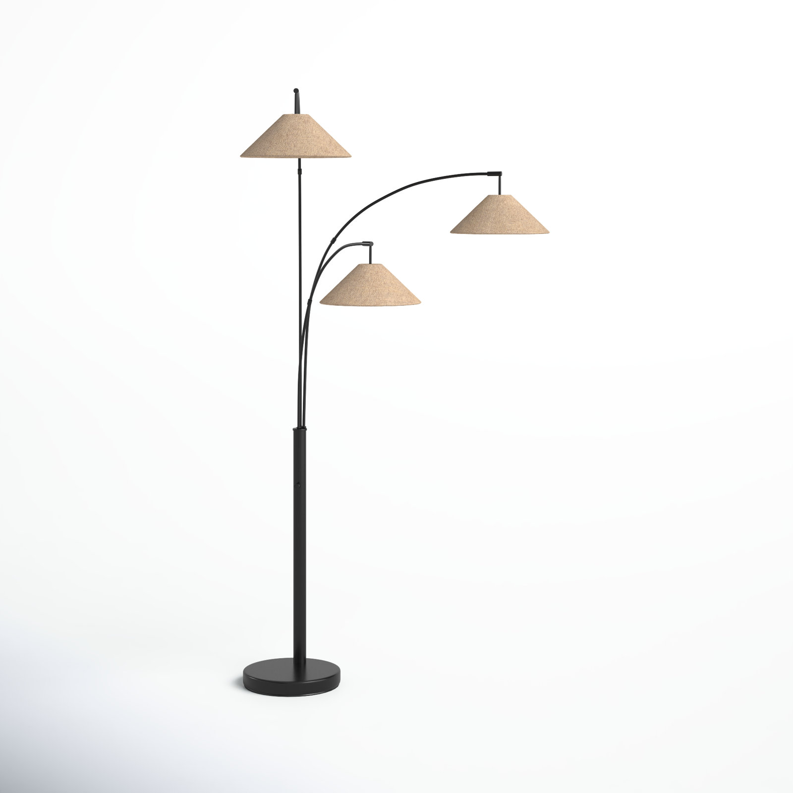 Braxton 86'' Floor Lamp, Light Brown, Dark Bronze