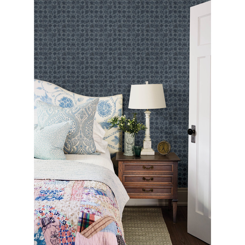 Prepasted Geometric, Navy