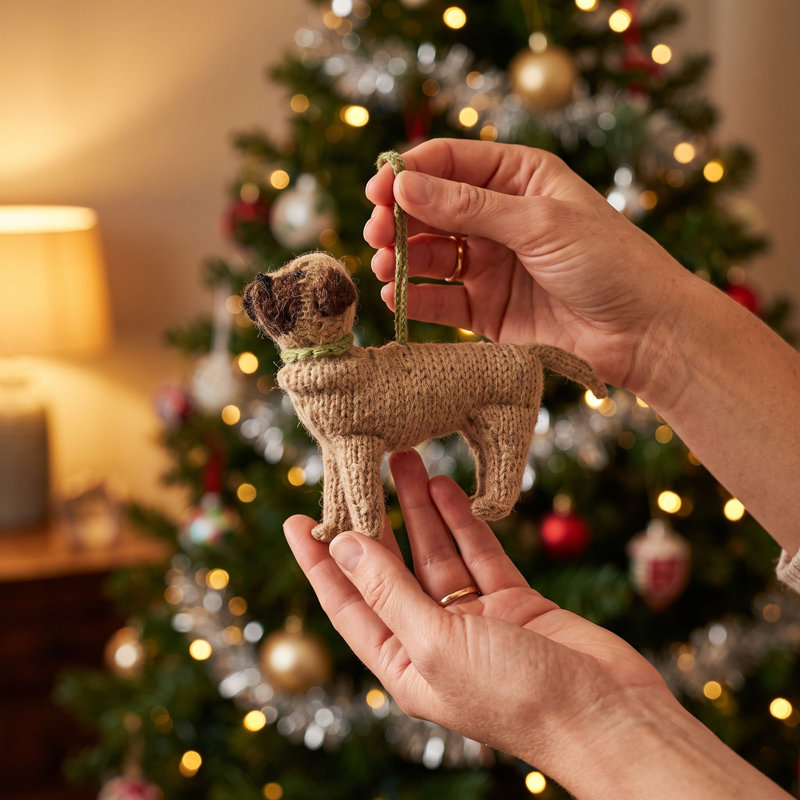 Arcadia Home Mastiff Hand-Knit Ornament