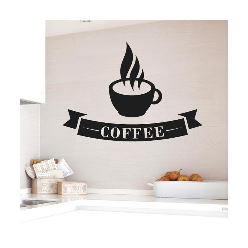 Food & Beverage Wall Decal, Large, Black