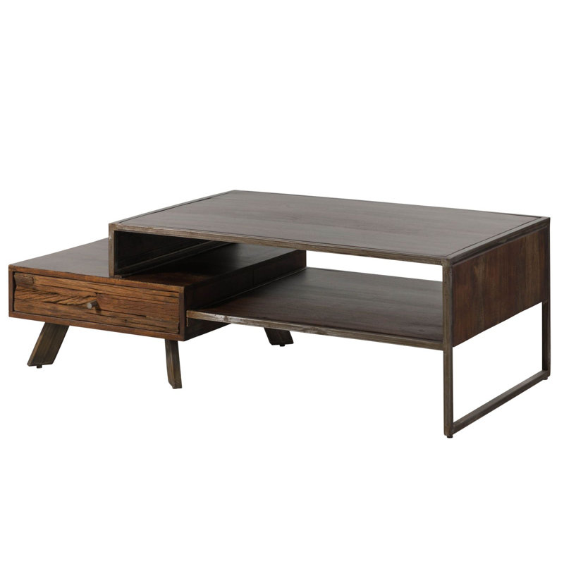 SEVILLA Solid Wood Coffee Table with Storage