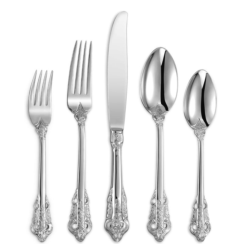 House Of Hampton® Jentzen Stainless Steel Flatware Set - Service for 4, Silver