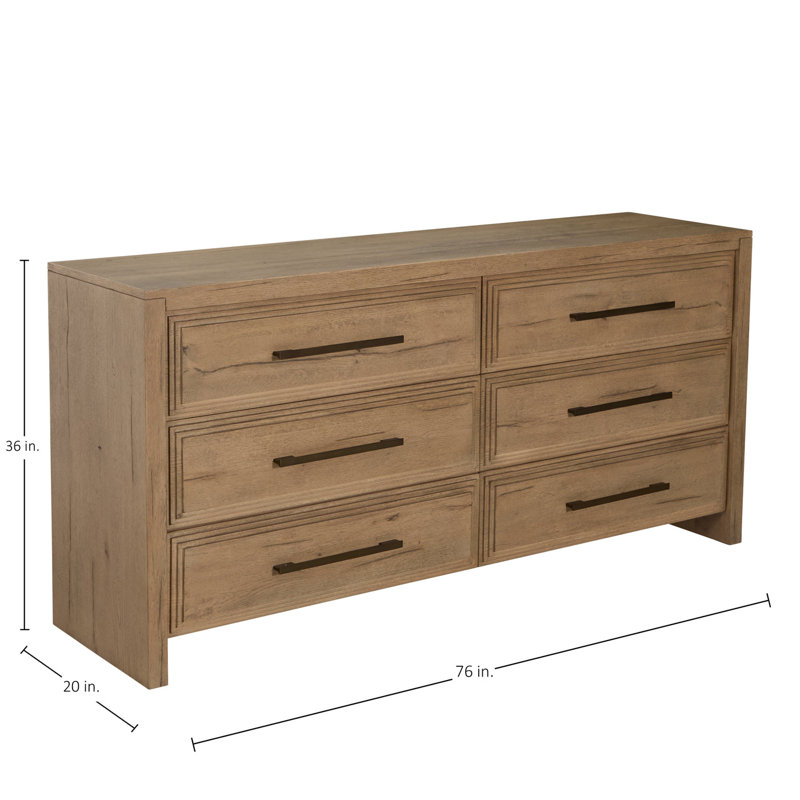 Wren Oak Wood Dresser - Dawn